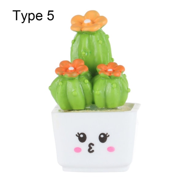 Miniatyyri Cactus Bonsai Simulation Succulents Potted TYPE 5 Type 5