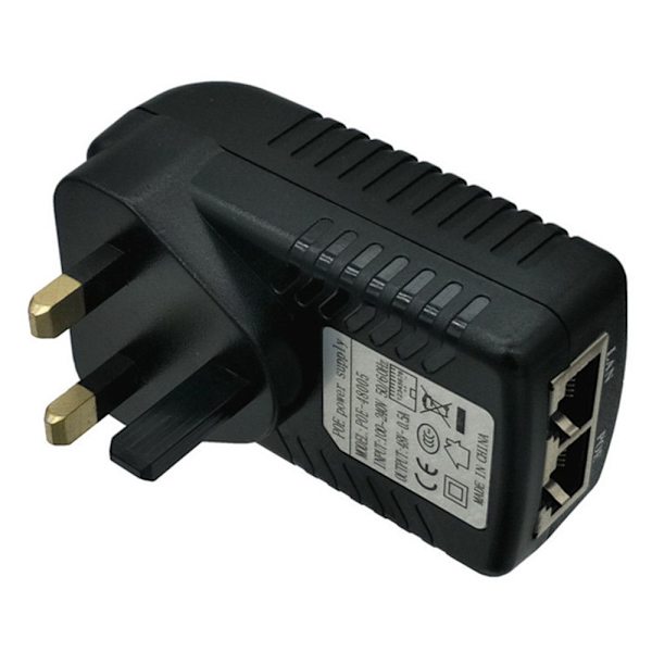 POE Injektor Strømforsyning Adapter. 48V 0,5A 48V 0.5A