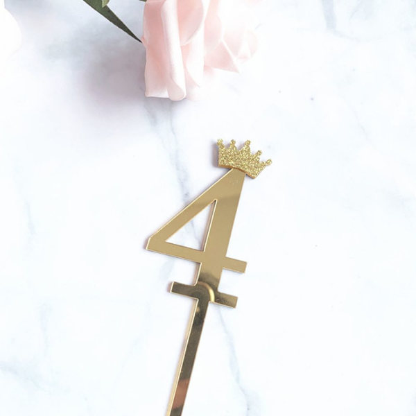 Cake Toppers Cupcake Topper Picks GULL 4 4 gold 4-4