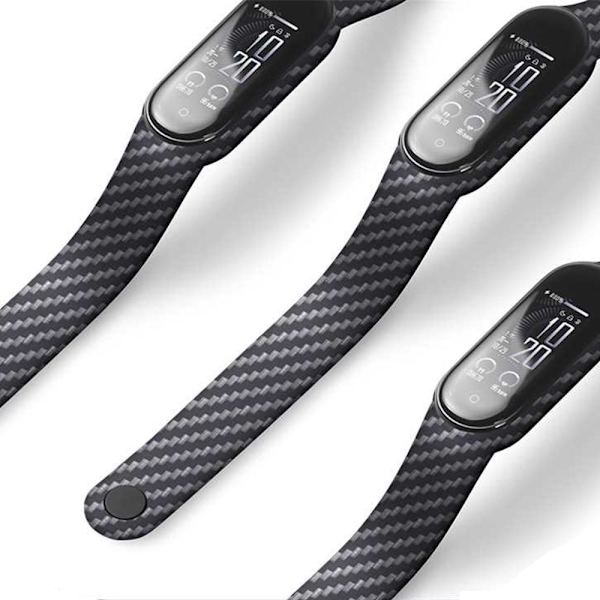 Carbon Fiber Strap Soft Case -ranneke XIAOMI BAND 5:lle For Xiaomi band 5