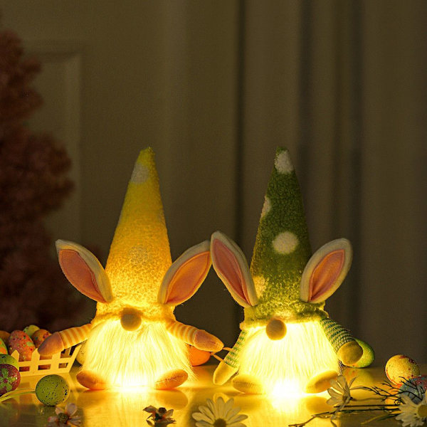 Rudolph Bunny Doll påskedekoration GUL 1 1 yellow 1-1