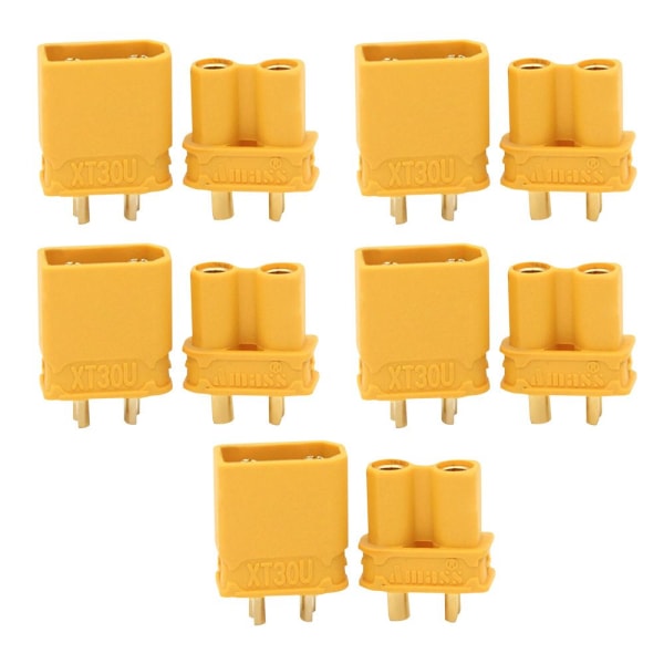 10 kpl XT30U XT30 liittimet KELTAINEN 10 kpl 10 kpl yellow 10PCS-10PCS