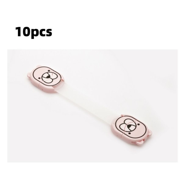 10x Säkerhetslås Skåplås ROSA pink
