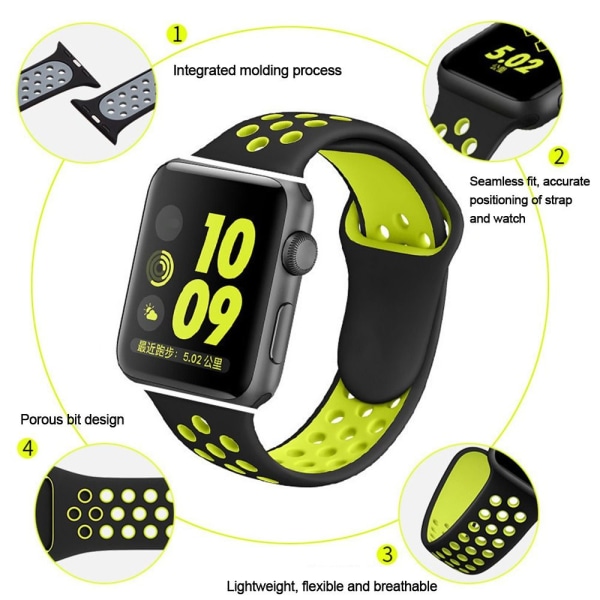 2 st Loop Strap Watch Silikonrem 38/40/41MM4 4 38/40/41mm4