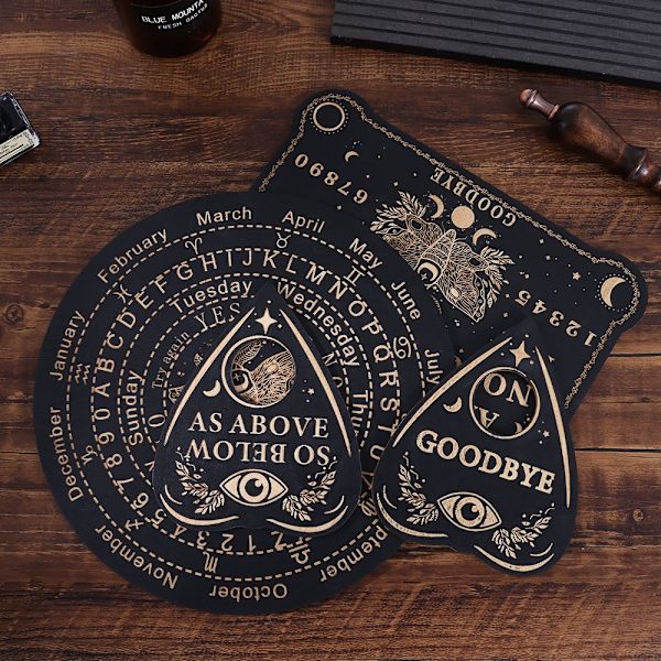 Pendel Dowsing Divination Board Sett Wooden Carven Board STIL Style A