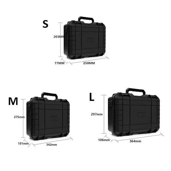 Carry Flight Case Utrustning Förvaring Säker Box L L