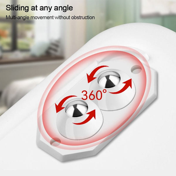 8st/ set Förvaringslåda Hjul Möbelremskiva VIT white