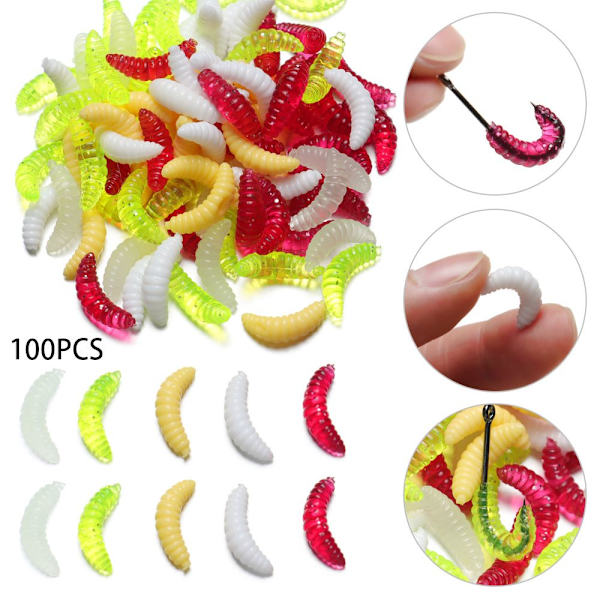 100st Mask Maggot Fiskedrag BEIGE beige