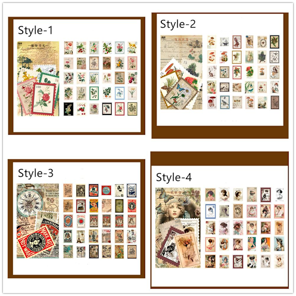 60 STK Stickers Seal STYLE-1 STYLE-1 Style-1