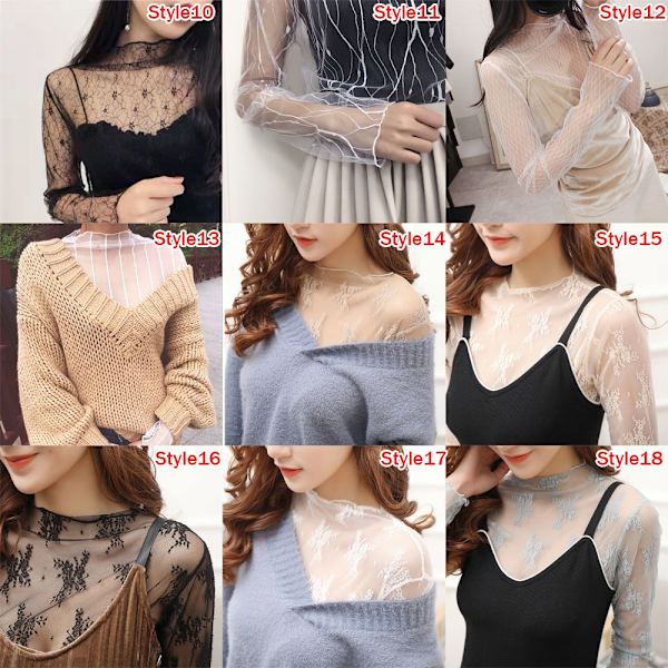 Mesh blusar Toppar Dam Toppar KHAKI 14 Khaki 14