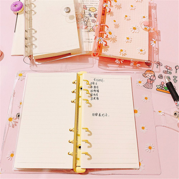 Gjennomsiktige mapper Permlommer ROSA A6 A6 pink A6-A6