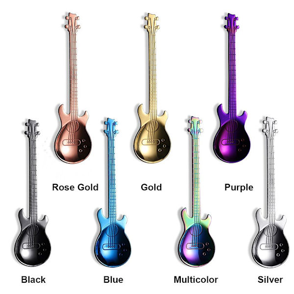 Kaffeskjeer Gitar Shape SVART black