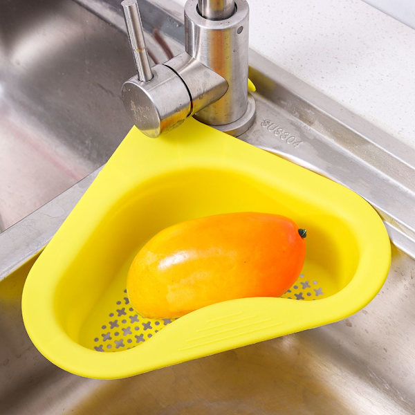 Swan Drain Basket Keittiön ylijäämäallassiivilä KELTAINEN yellow
