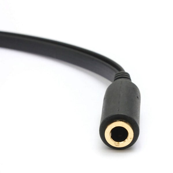 3,5 mm stik 1 hun til 2 han øretelefon mikrofon splitter red