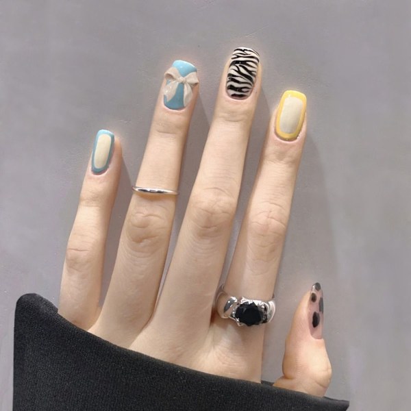 24stk False Nails Short Square X005 X005 X005