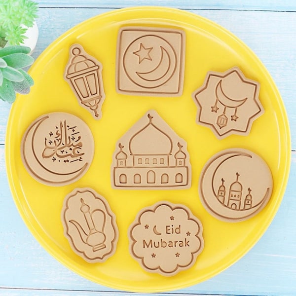 8st/ set Cookies Mould Eid Mubarak AA A