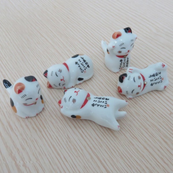 Japansk spisepindeholder Lucky Cat 1 1 1