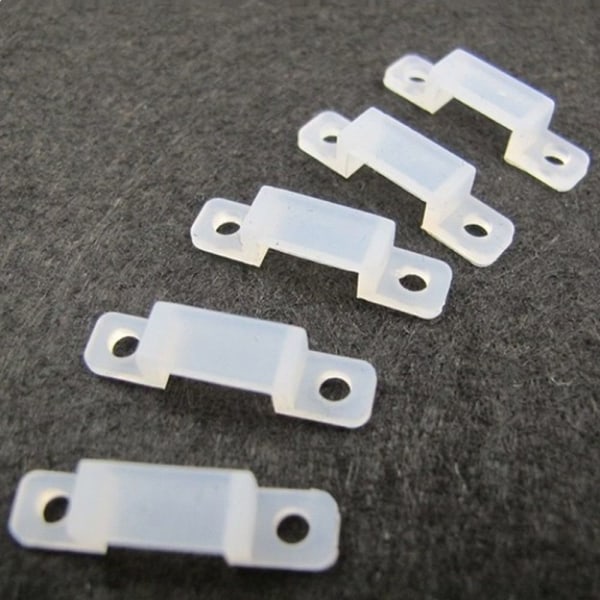 10/50 kpl Fixer Silicon Clip LED-nauhavalolampputeippi 10 kpl 10 PCS