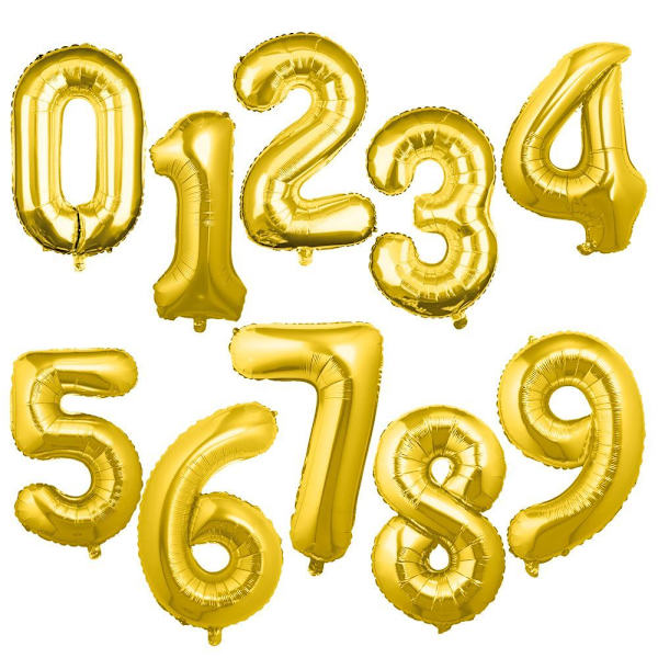 40&quot; Nummer Folieballong Digit Helium GULD NUMMER 8 NUMMER 8 gold Number 8-Number 8