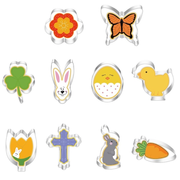 10st/ set 3D påskkaninägg form