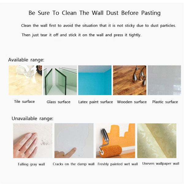 Wall Stickers 3D Mirror Stickers SORT Black