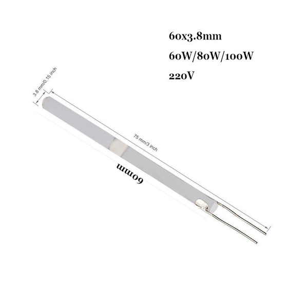 1/2kpl Juotosrautalämmitin Sisäinen lämmityselementti 1PC60W 1pc60W Long Wire