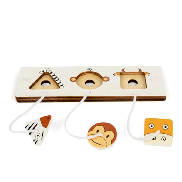 Baby Busy Board Träleksak 3 3 3