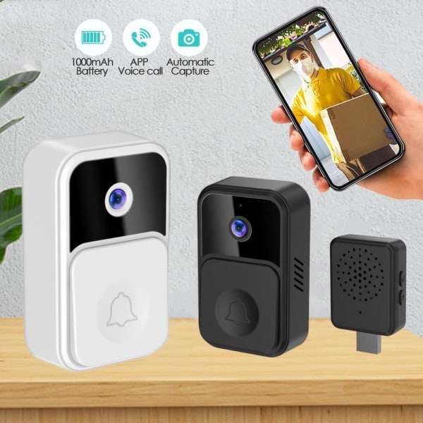 WIFI videodørklokke Intercom HVID White