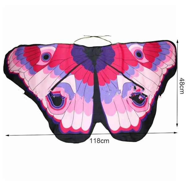 Butterfly Wings Sjal Butterfly Tørklæde 3 3 3