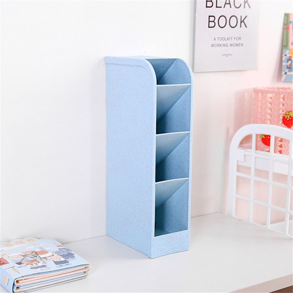 Desktop Storage Tube Multifunksjon TRANSPARENT ROSA TRANSPARENT transparent pink