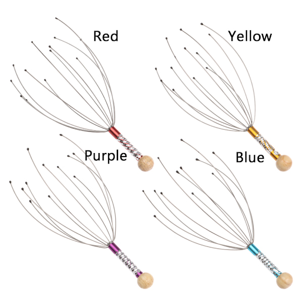 Head Massager Stress Afslappende Klo ROSE RED rose red