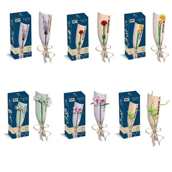 Byggeklosser, blomstersimulering, blomster 1 1 1