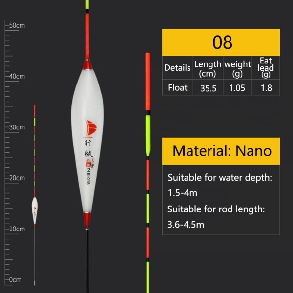 Fishing Float Tail Vertical Float 08 08 08