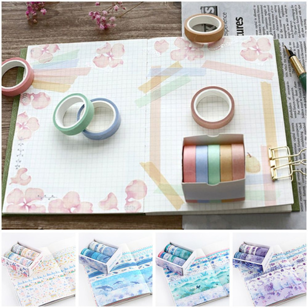 10 rullaa/ set Koristeeppi Paperiteippi DD D