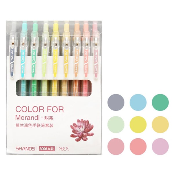 9 kpl / set Set Täytekynäsarja SWEET COLOR SWEET COLOR Sweet Color
