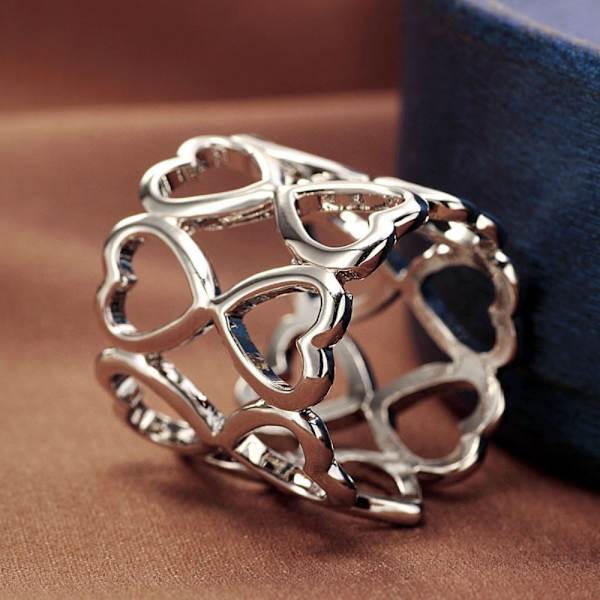 6ST Halsduksknapp Silver Färg ROSE GULD rose gold