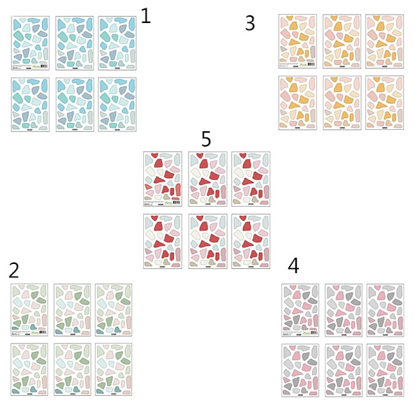 Veggklistremerker Terrazzo 1 1