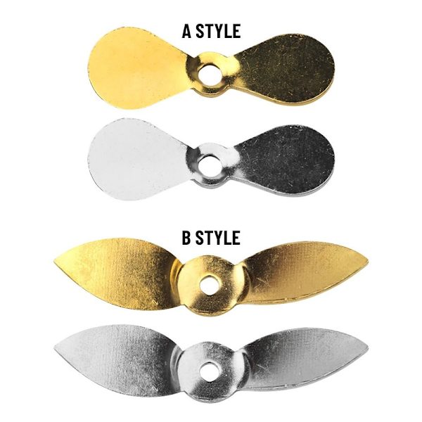 Perhopotkuri Spin-kalastusuistimen terät SILVER B STYLE B STYLE silver B Style-B Style