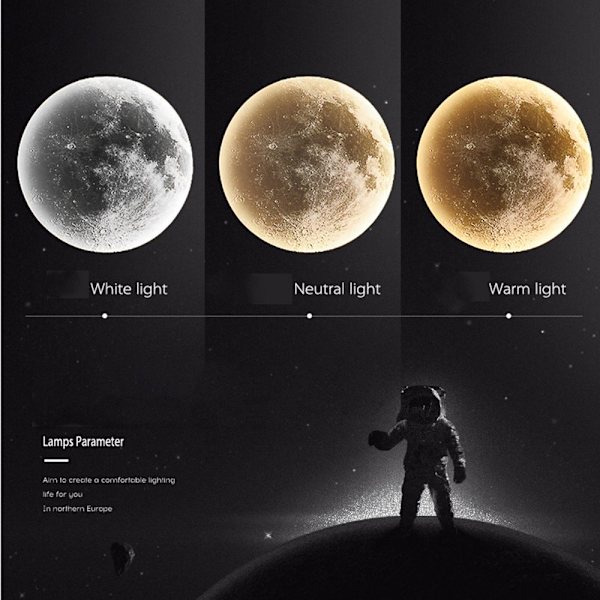 Moon Light Væglampe 24CMNEUTRAL LYS NEUTRAL LYS 24CMNeutral light