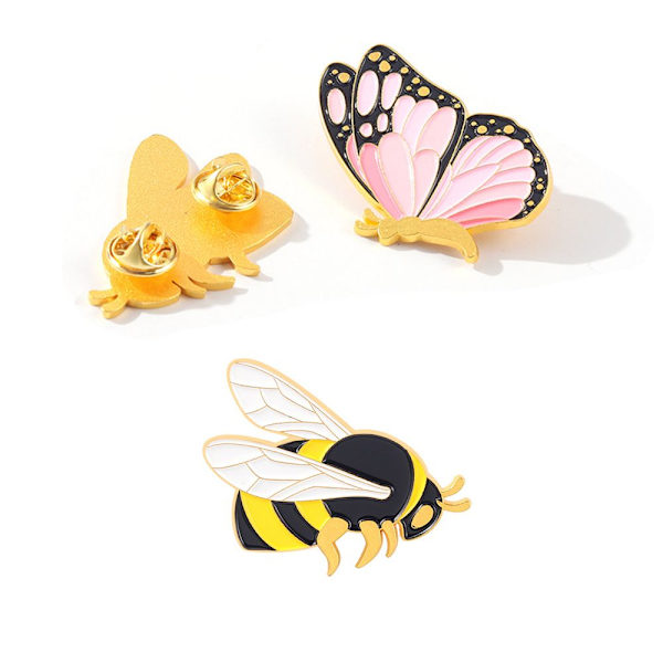 Bee Broscher Kostymkrage Pins C C