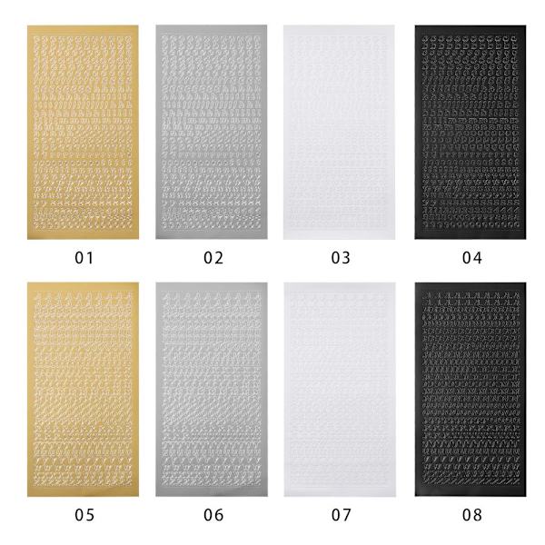 Bronzing Stickers DIY Decals 06 06