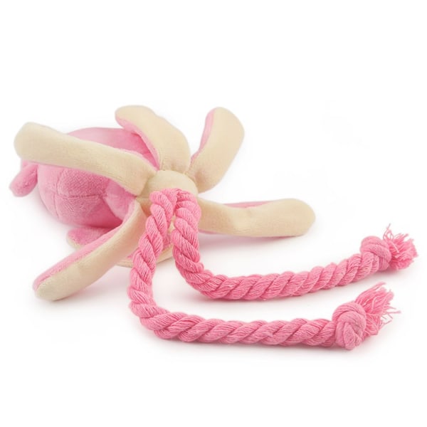 Squid Hundelegetøj Squeak Toys Puppy Chew Toy pink