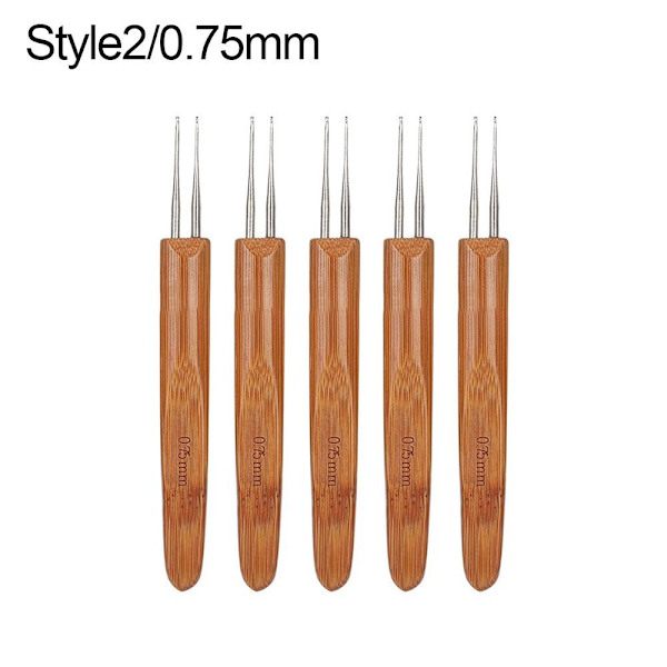 Kroknål Hårflätapricker 0,75MMSTYLE2 STYLE2 0.75mmStyle2