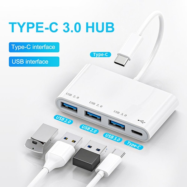 Type-C Hub USB 3.0 USB 3.0 PLUG USB 3.0 PLUG USB 3.0 Plug