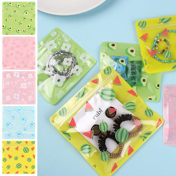 10 stk/pose Ziplock Bag forseglet pose 13,5 cm X 13,5 MB B 13.5cm x 13.5mB