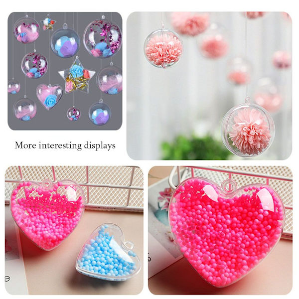 Godteriboks Emballasje Plast hjerteformet ball 10CM 10cm