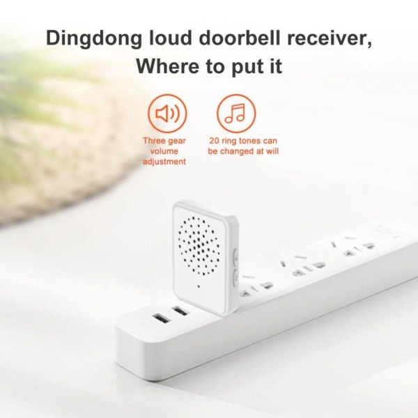 WIFI videodørklokke Intercom HVID White