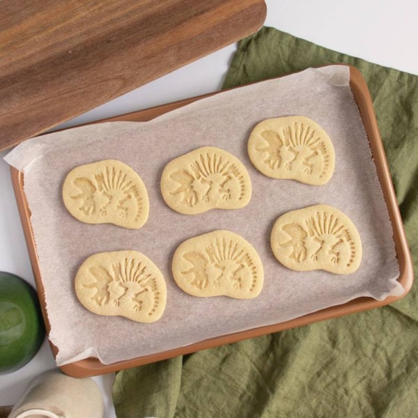 4 stk Skull Dinosaur Cookie Pregeform Kjeksform