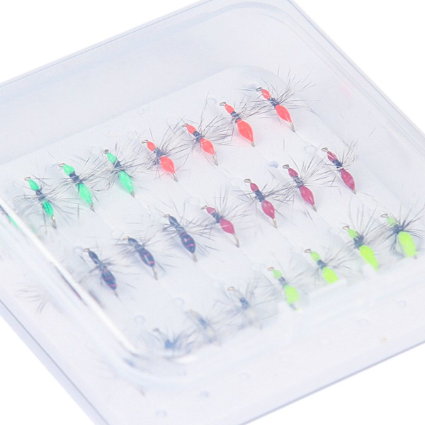 5 stk Insekter Krog Fluefiskeri SORT 12# 12# black 12#-12#