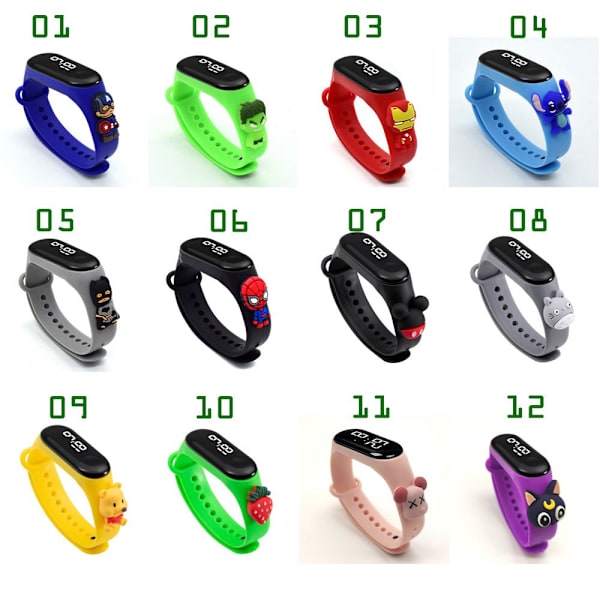 LED-ur elektronisk armbånd 06 06 06